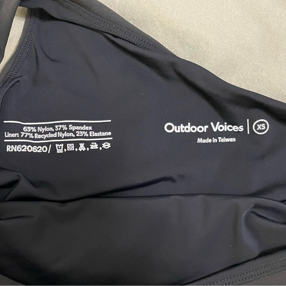 Outdoor Voices One Shoulder Dress Black Size XS - Picture 3 of 4
